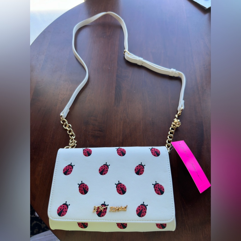 Betsy Johnson Ladybug Crossbody Bag. Darling! NWT